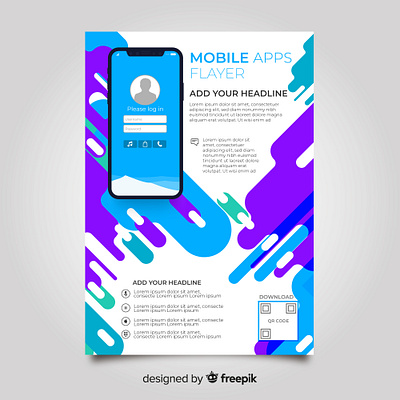 mobile phone app flyer mobile phone app flyer