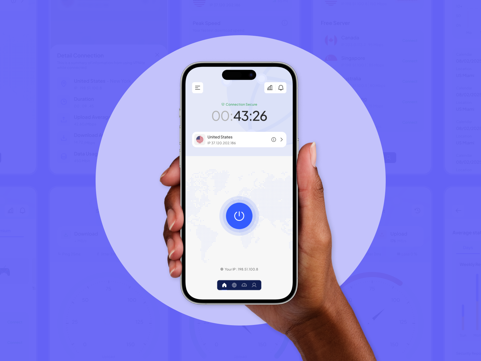 VPN App app clear minimal ui vpn vpn app