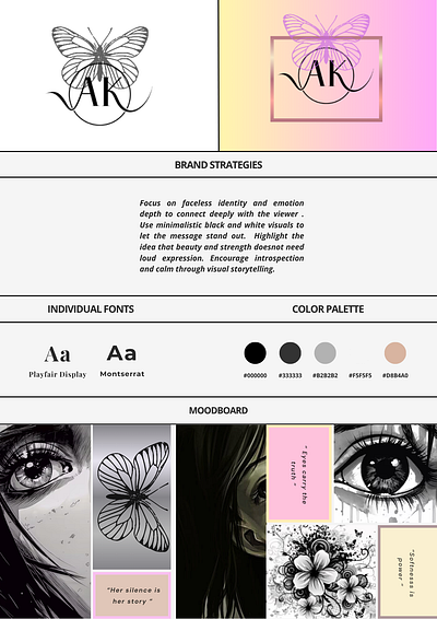 Faceless girl Style Guide styleguide