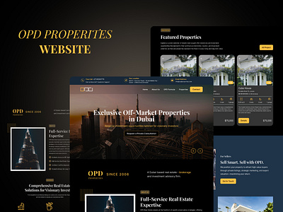 OPD Properties Website branding design figma graphic design illustration real estate typography ui ui ux designer ux ux design