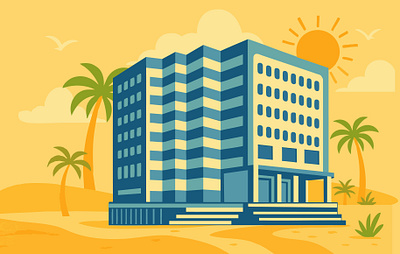 NJDCA building dca government minimal new jersey nj summer vector