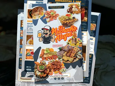 Menu Design - El Muchacho Alegre 2025 branding design graphic design graphics illustration restaurant