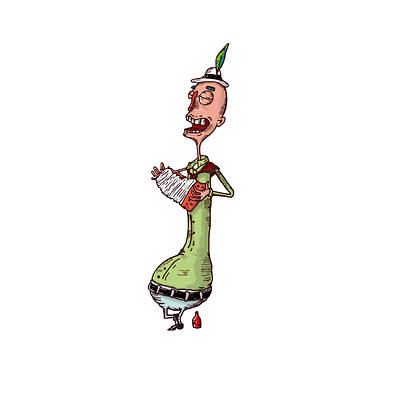 Guy from Carnaval de negros y blancos art carnival digital drawing festivity illustration joy