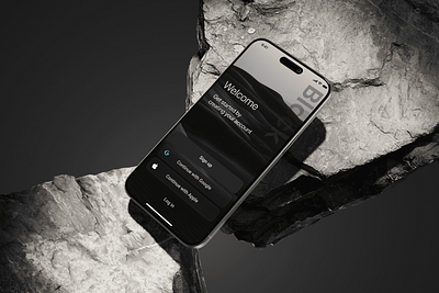 Black- Just a Welcome Screen animation graphic design login motion graphics signup ui uiux welcome