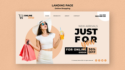 Landing page for online landing page for online