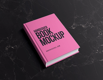 Realistic Hardcover Book Mockup Template book design presentation