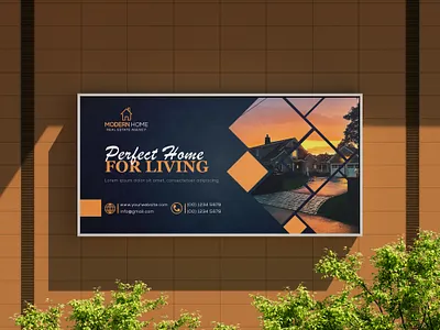 Modern Home Billboard — Real Estate Advertising claruon
