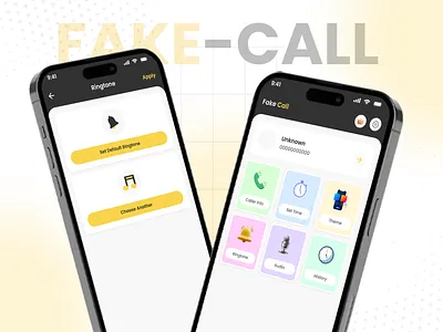 Fake Call Mobile App Design android app design app design call appmdesign calling app front end design mobile app design product design ui ui ux design user ux
