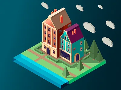 Изометрия design illustration vector