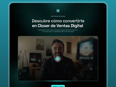 Landing page - VSL canva closer hotmart infoproduct infoproducto infoproduto landing page landingpage launch marketing digital marketingdigital pagina de venda página de venta sale ui vsl