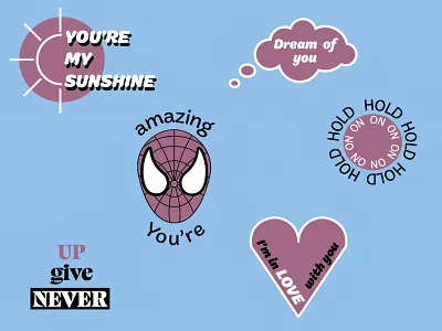 Стикеры design illustration vector