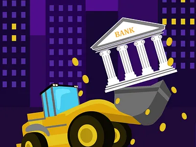 Иллюстрация с банком design illustration vector