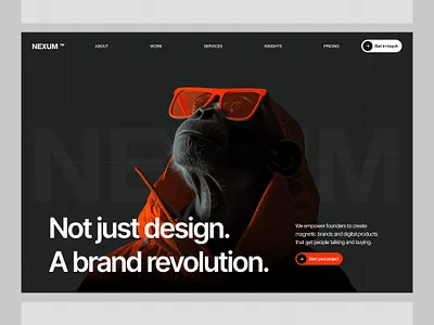 Design Studio Website app design branding creative website design dark theme dark ui design dark website design header design hero section it company website landing page logo ui ui design ux ux design website website design