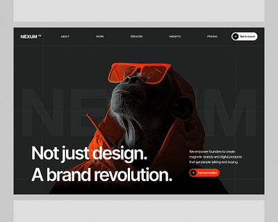 Design Studio Website app design branding creative website design dark theme dark ui design dark website design header design hero section it company website landing page logo ui ui design ux ux design website website design