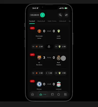 Betting App UI design ui ux