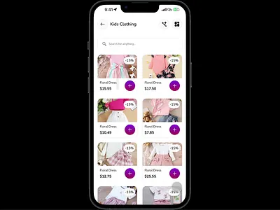 Shopping App AI Assistant design ui ux