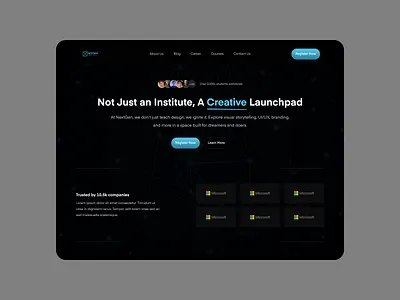 Hero Section UI design ui ux