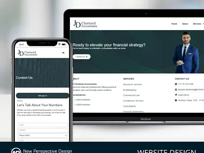 JD Chartered Accountants — Bespoke WordPress Website Design branding webdesign