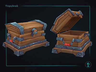 Stylized Rustic Chest 3d artist 3dartist chest game art game design game prop game props game ready gameart gamedev gameready hand painted handpainted handpainted chest low poly low poly chest lowpoly stylized stylized chest wooden chest