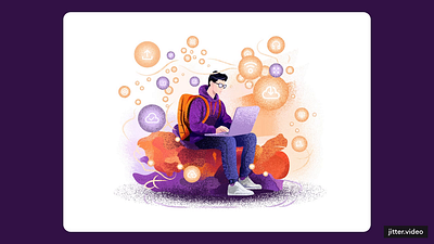 Focus Mode: Engaged! art direction branding colorful illustration design graphic design hand drawn illustration illustrator ui
