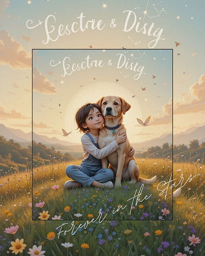 🐶💫 From Shelter to the Stars – Illustrated Keepsake Storybook 2d adobe ai art bookcover bookcoverdesign coverdesign design graphic design illustration storytelling