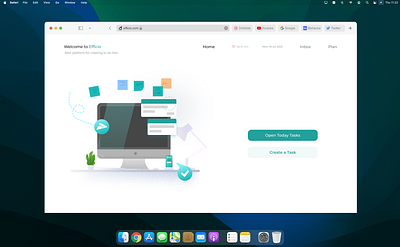 Efficio – Task Planner Web App UI Design figmadesign productivityapp ui uidesign userexperience userinterface webapp