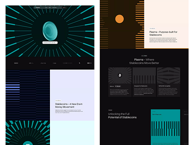Web3 Stablecoin Platform UI Design blockchain crypto interface data layout defi platform digital currency finance design fintech product fintech ui future banking layered visuals modern web motion lines product launch stablecoin ux token platform ui design ui patterns ux design web3