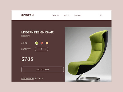 Modern design Furniture ui