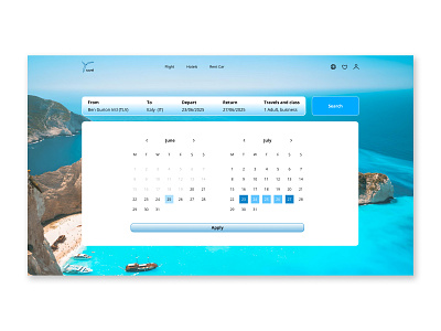Calendar branding web website development