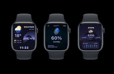 Wearable UI Design (Apple Watch) apple watch graphic design ui uiux ux ux design watch