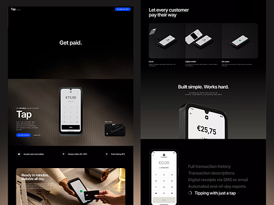 Modern Payment UX for Businesses business payment businesses card reader clean layout ecommerce design fintech ux microinteraction design mobile terminal modern ui payment interface payment ux product website retail solution sales tool smart checkout tap device transaction flow ui user friendly