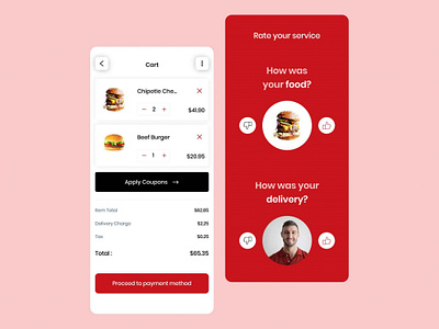 Burger App Template app branding design graphic design illustration logo typography ui ux vector