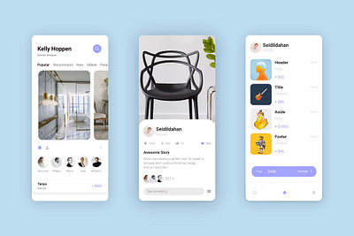 Interior Design App Template app branding design graphic design illustration logo typography ui ux vector