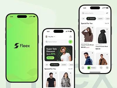 Fleex - Fashion E-commerce App UI e commerce ecommerce app ecommerce mobile app ecommerce ui fashion app fashion app ui ios app mobile app online shopping online shopping app shopping app ui store