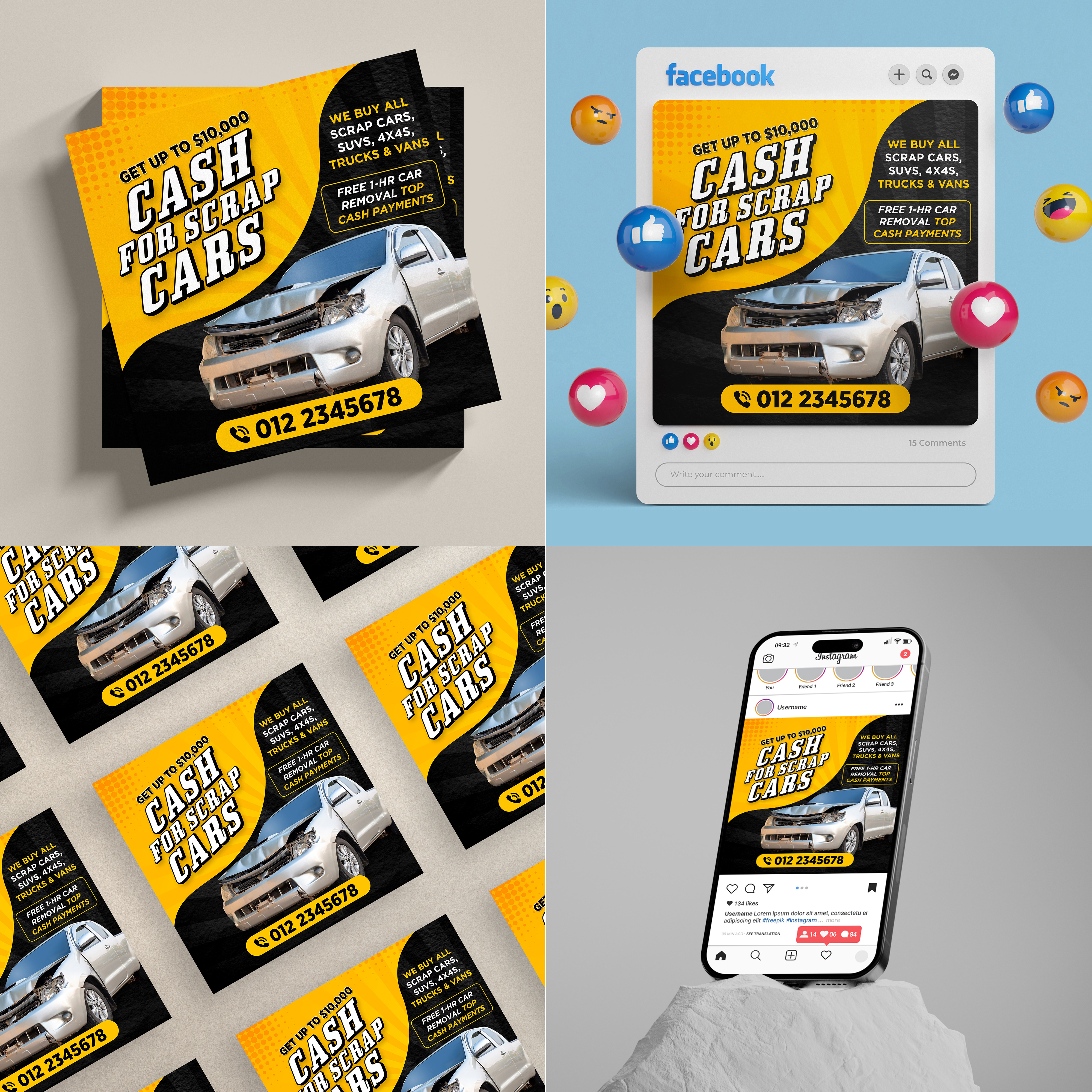 Social Media Post Design adobe photoshop agency branding brochure creative design design flyer graphic design illustrator instagram post poster design print design social social media