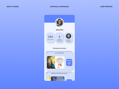Daily UI #006: User Profile design de interface do usuário ui ux uxdesign uxui