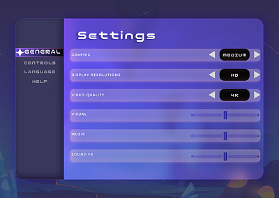 Game Settings daily ui 007