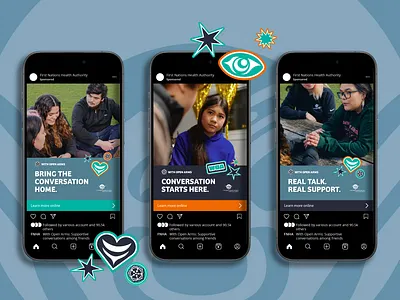 First Nations Health Authority - With Open Arms Campaign digital ad first nations native social media youth
