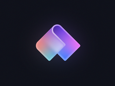 A + Arrow + Doc Matte Glass logo a ai arrow assistant branding frosted glass gradient icon identity letter logo saas tech