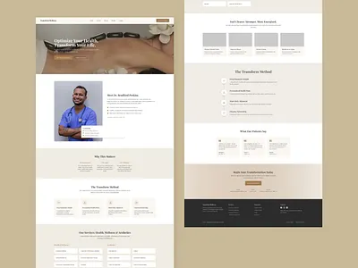 Landing Page Redesign For Bradford Perkins MD bradford bradford perkins elegant landing page minimal modern redesign uiux website website redesign