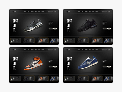 Nike Concept — High-Impact Shoe E-commerce Landing aesthetic figma footwear graphic design illustration landing page modern ui nike re design redesign sneaker ui ux web design