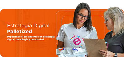 Estrategia Digital 360° para Palletized branding graphic design motion graphics ui