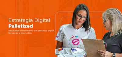 Estrategia Digital 360° para Palletized branding graphic design motion graphics ui