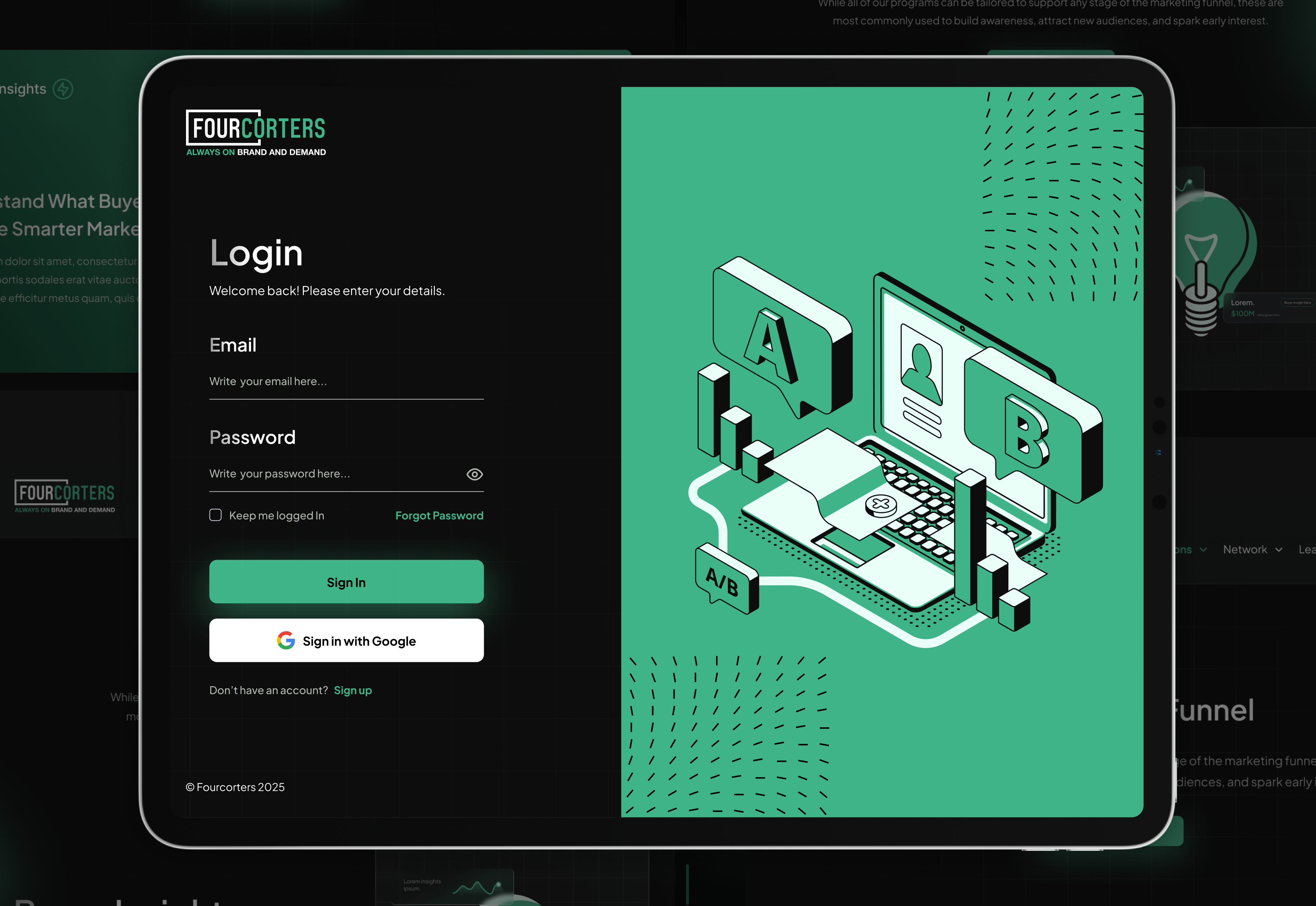 Example of Website/Landing Page Design
