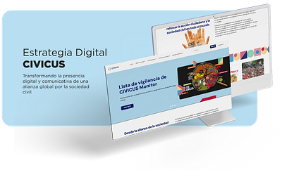 CIVICUS: Transformación digital para una voz global graphic design ui