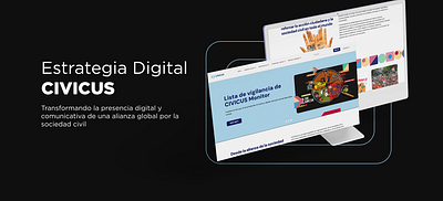 CIVICUS: Transformación digital para una voz global graphic design ui