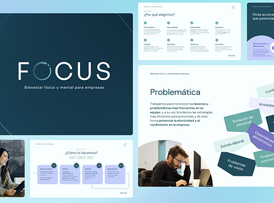 Wellness Services Pitch Deck for Modern Workplaces branding corporate editorial human resources presentation design typography wellness