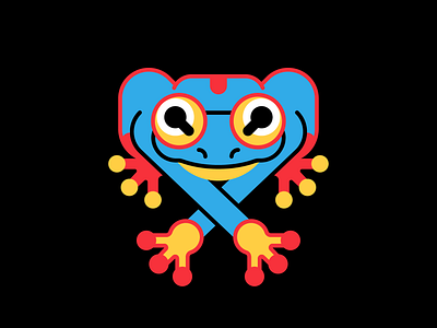 Diario Diario 15 - 150 animals blue characters design fan art geometric happy illustration red skull vector yellow