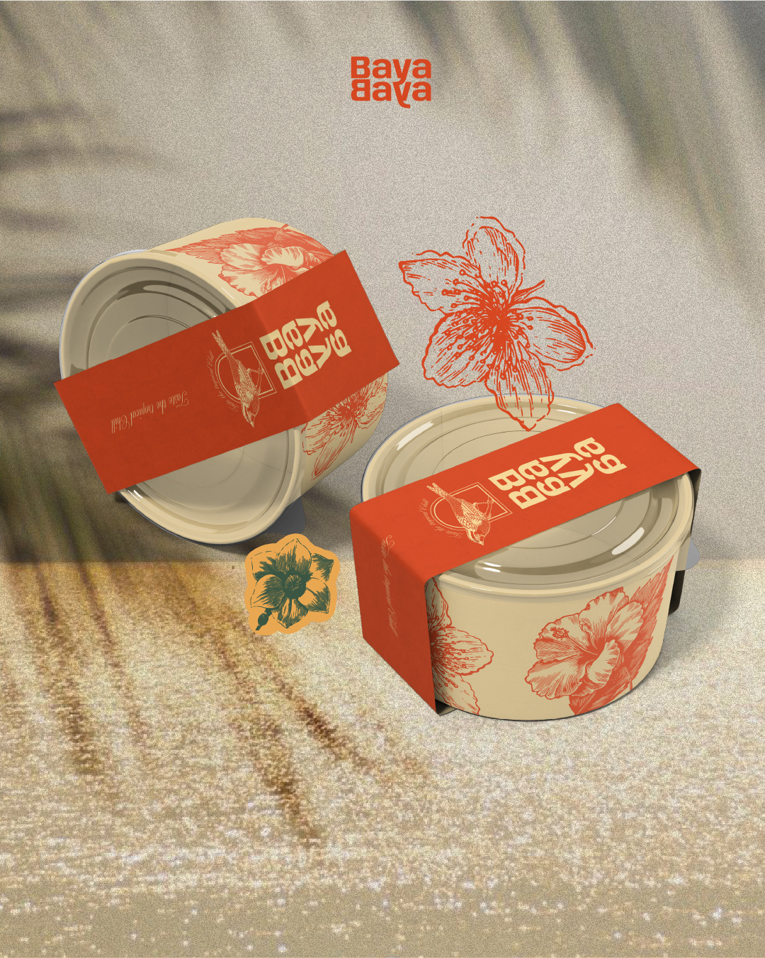 Açai Concept Branding açai bowl branding concept flower graphic design logo mockup orange pack packaging print tropic tropical warm