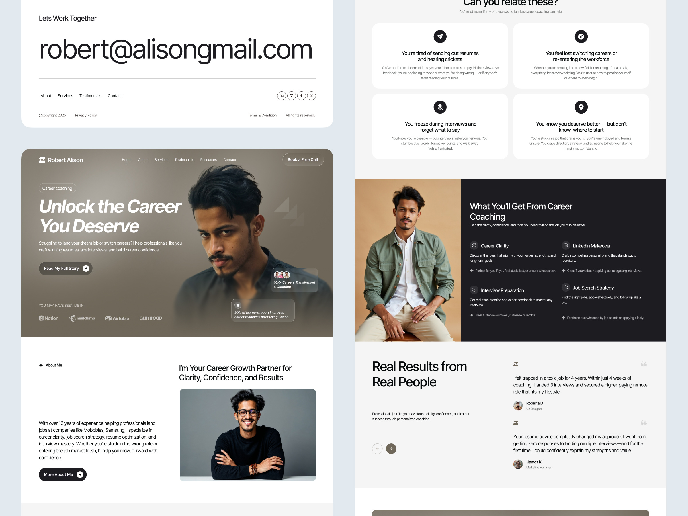 Example of Business Coach | Personal Brand Websites